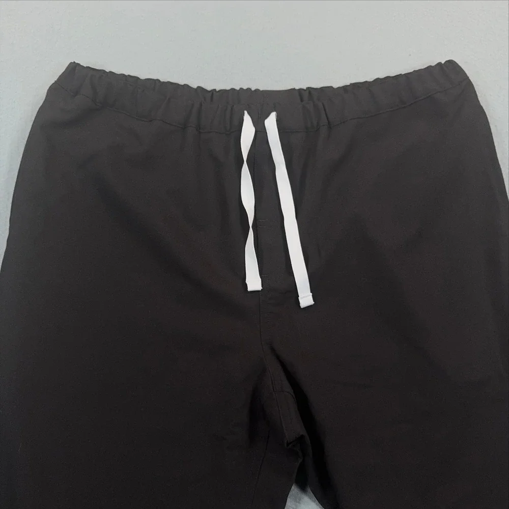 NWT FIGS Pisco Basic Short Scrub Pants Black Drawstring Technical Collection